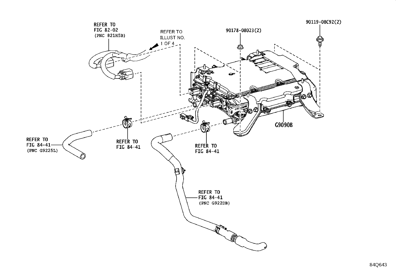 63189-76030 BRACKET, WIRING HARNESS CONNECTOR product image