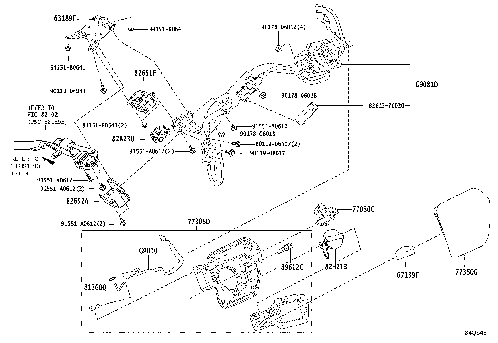 63189-76030 BRACKET, WIRING HARNESS CONNECTOR product image