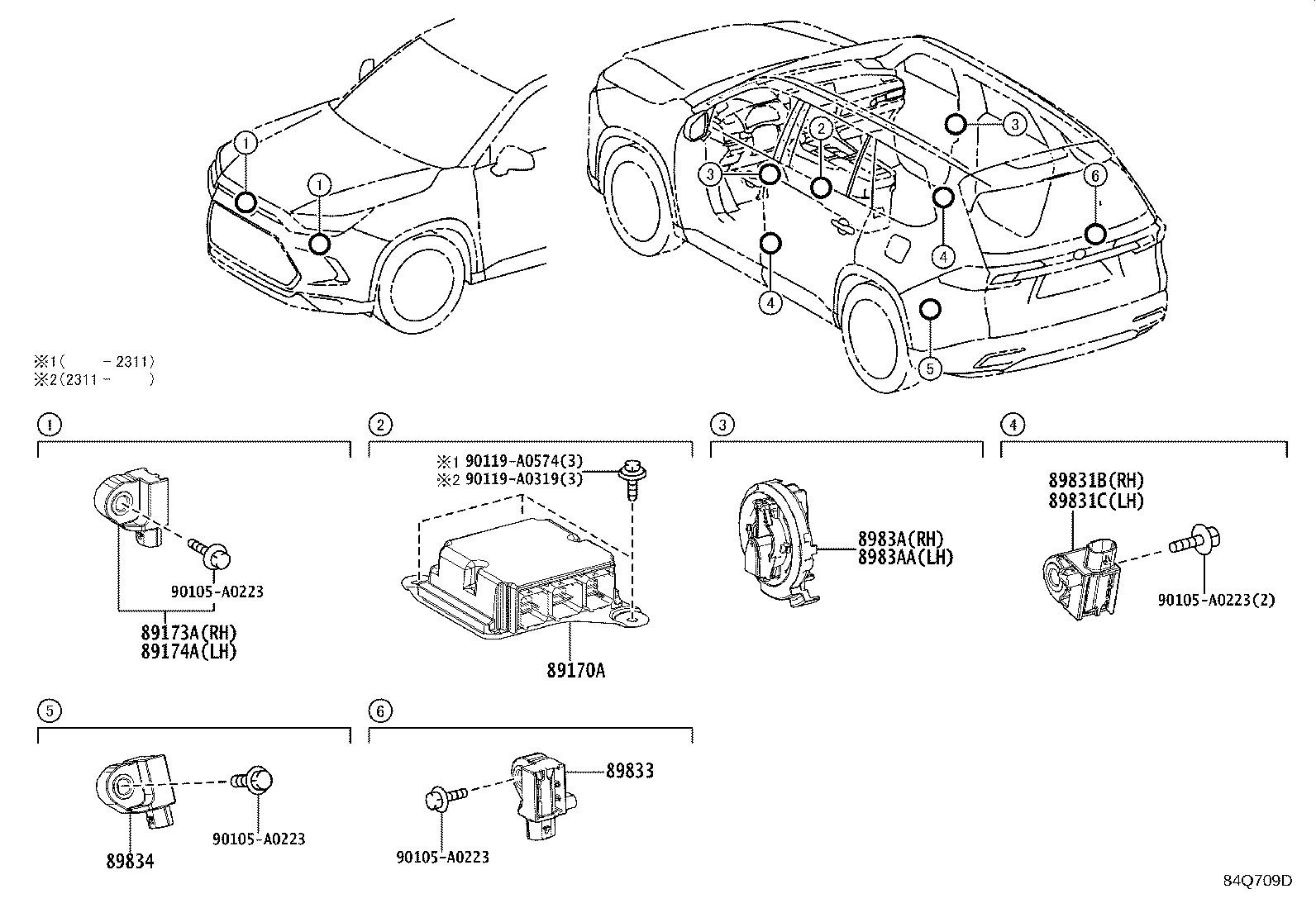 89170-0E760 COMPUTER ASSY, AIR BAG product image