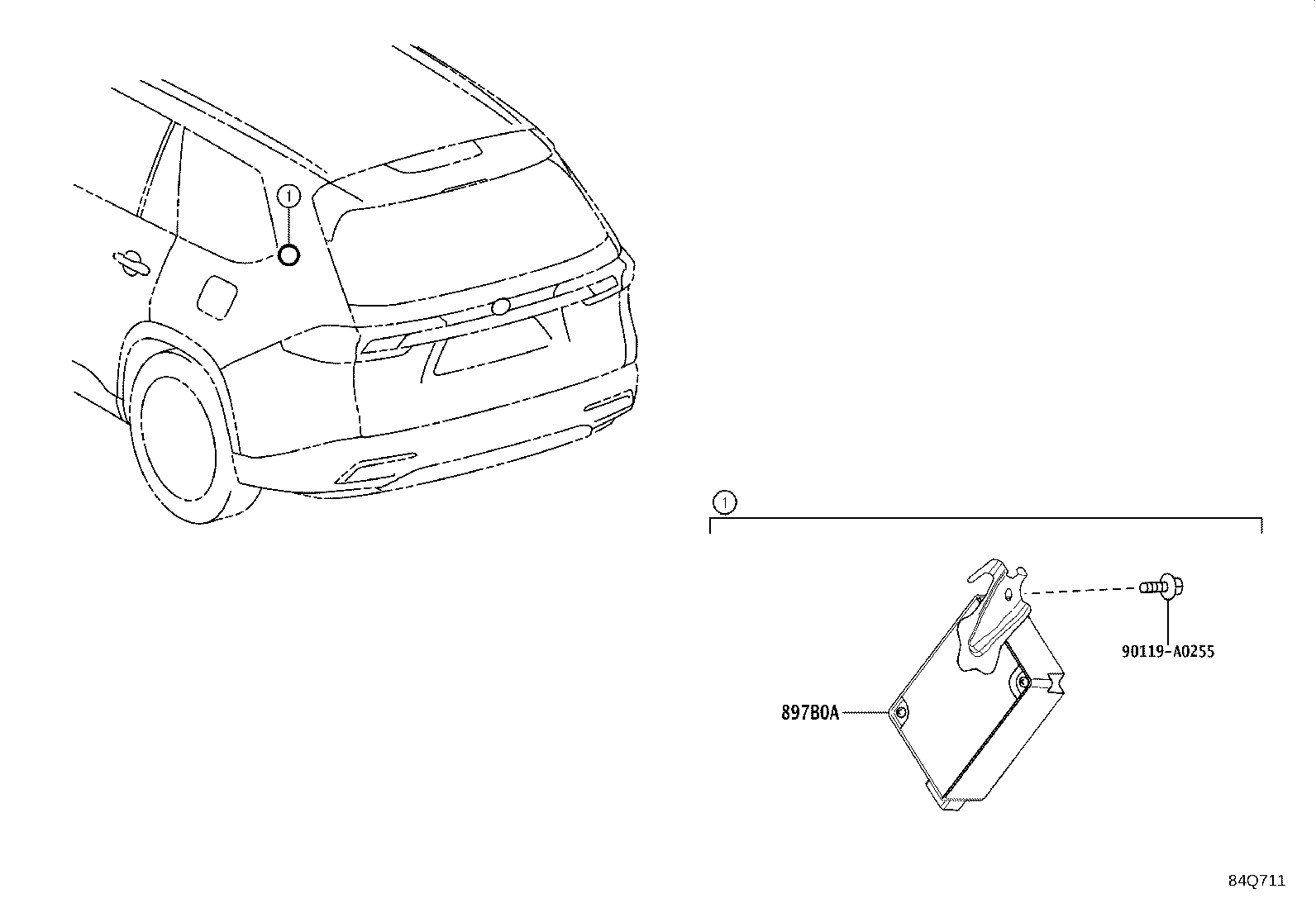 897B0-0E200 RECEIVER ASSY, ELECTRICAL KEY & TPMS product image
