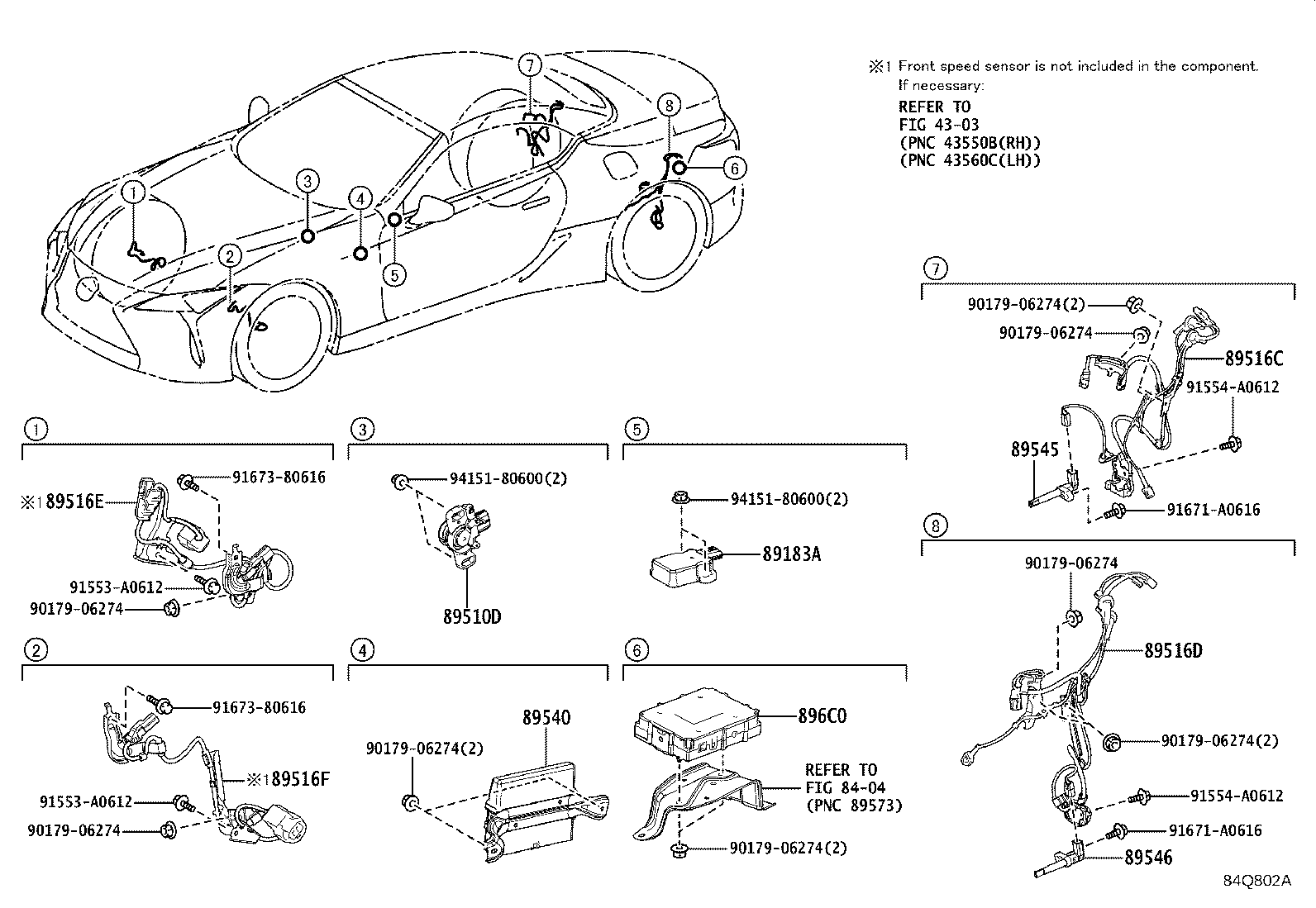 Toyota 895B0-11860 COMPUTER ASSY, SKID CONTROL