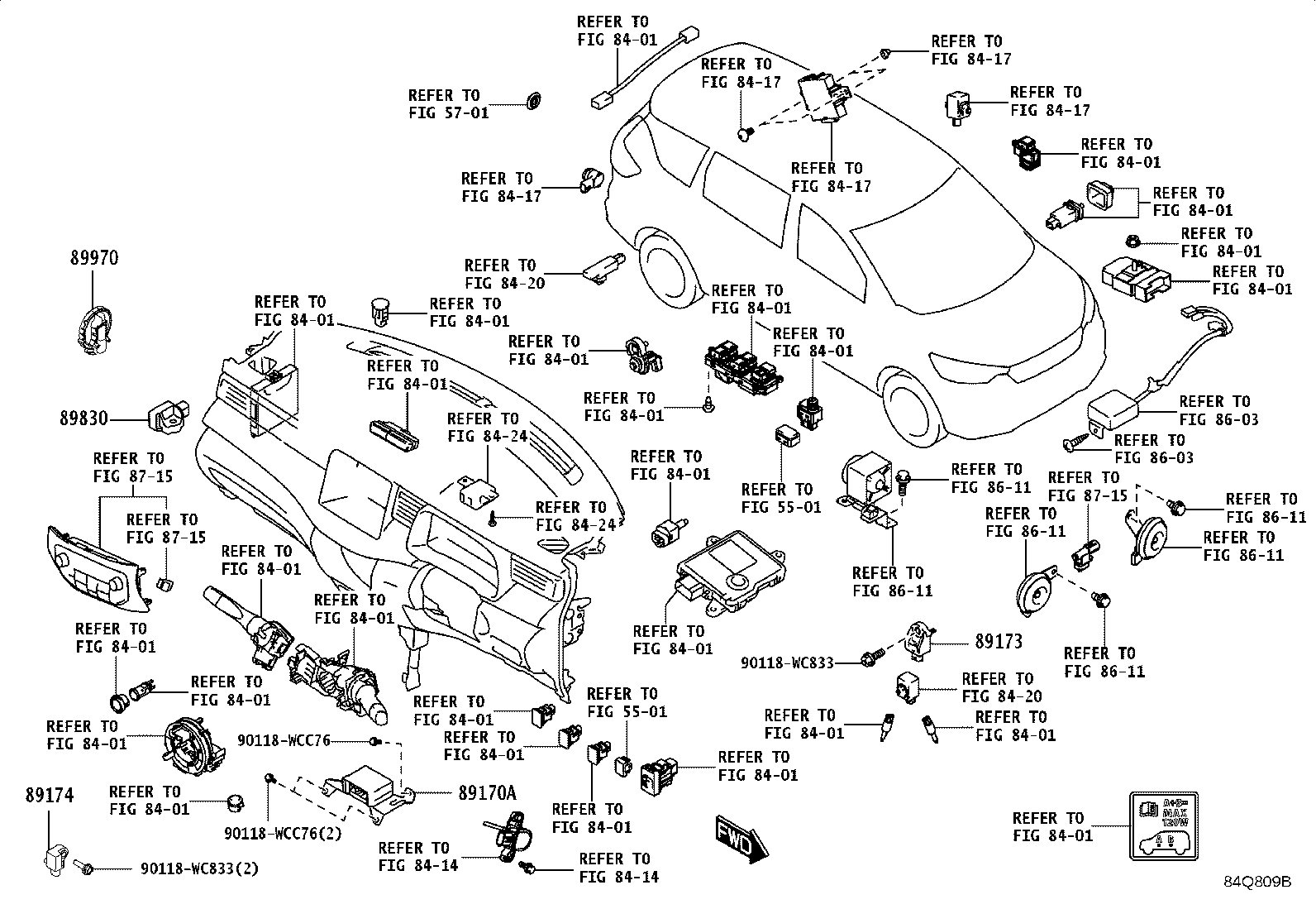 89173-WC006 SENSOR, AIR BAG, FRONT product image