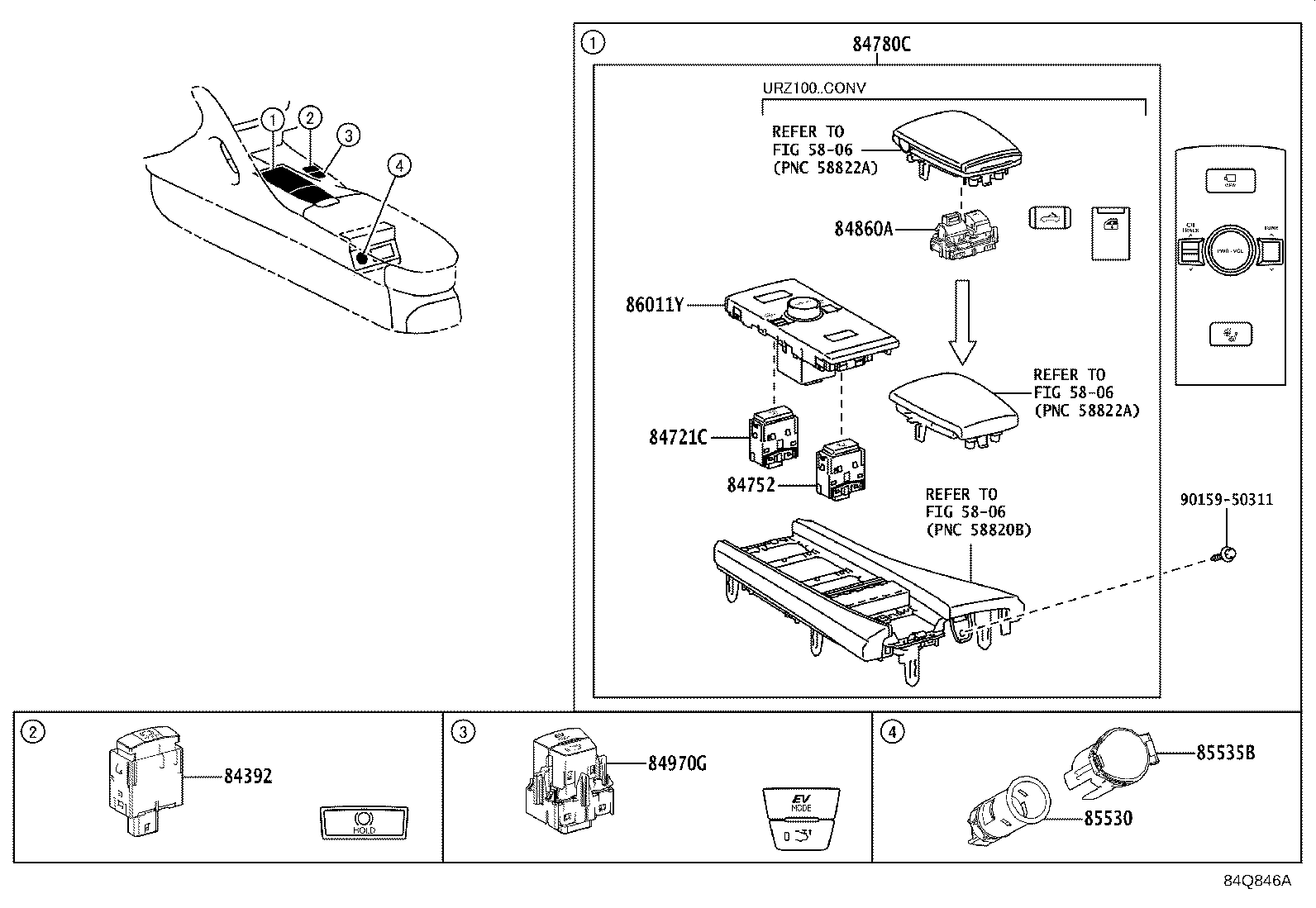86011-11040 SWITCH & VOLUME, SET product image