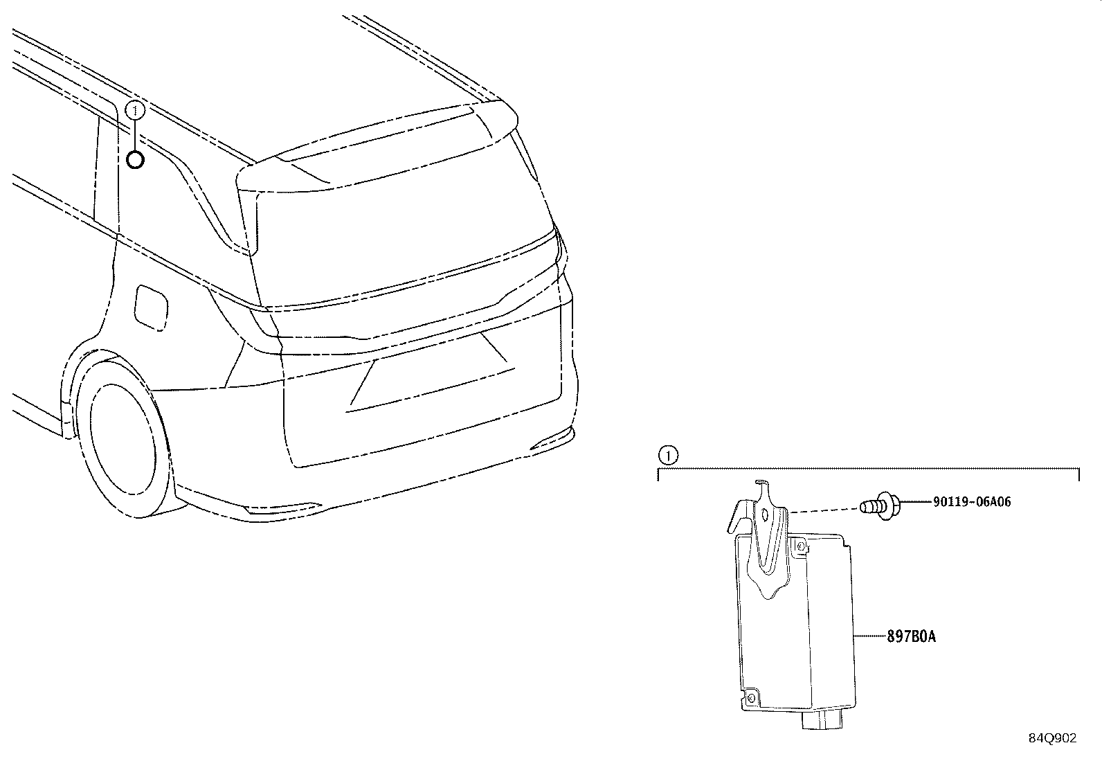 897B0-V2010 RECEIVER ASSY, ELECTRICAL KEY & TPMS product image
