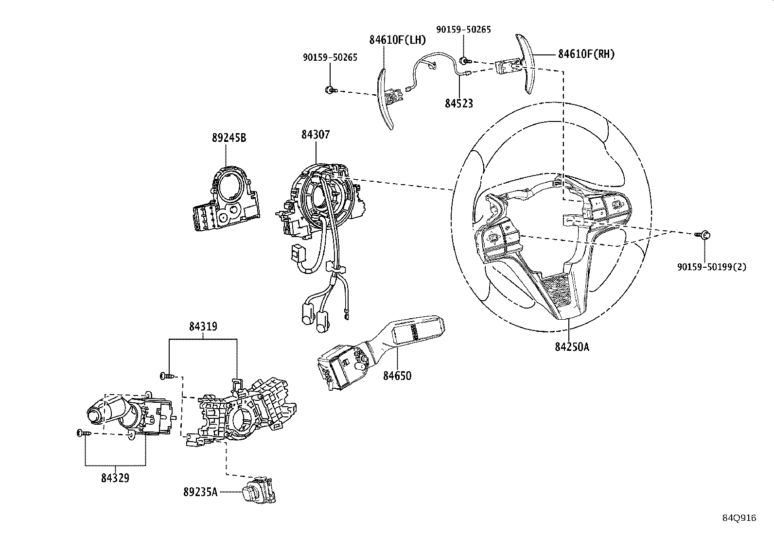 84040-11040 MASTER SWITCH ASSY,MULTIPLEX NETWORK product image