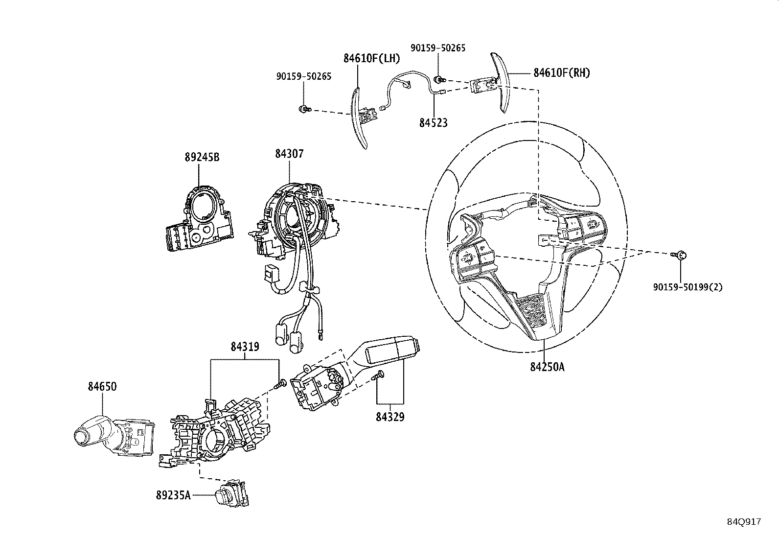 84040-11040 MASTER SWITCH ASSY,MULTIPLEX NETWORK product image