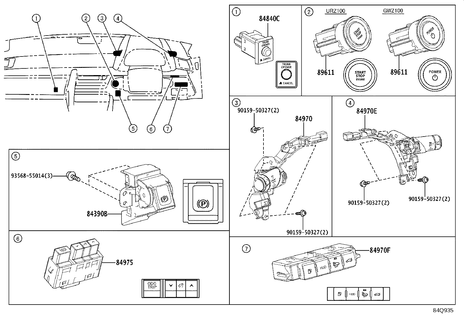 86011-11040 SWITCH & VOLUME, SET product image