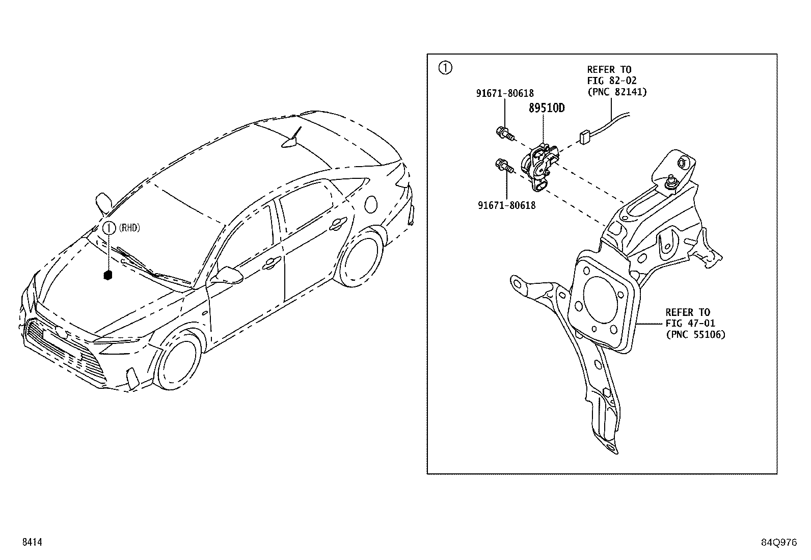 82251-BZ280 WIRE, SPEED SENSOR, LH product image