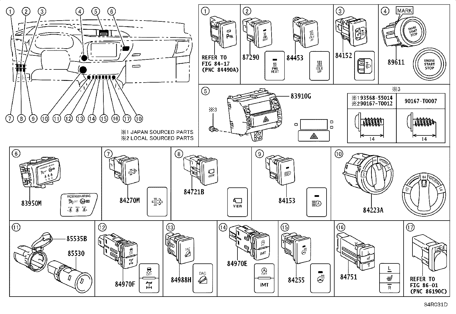 82662-0KA80 COVER, RELAY BLOCK, UPPER, NO.2 product image
