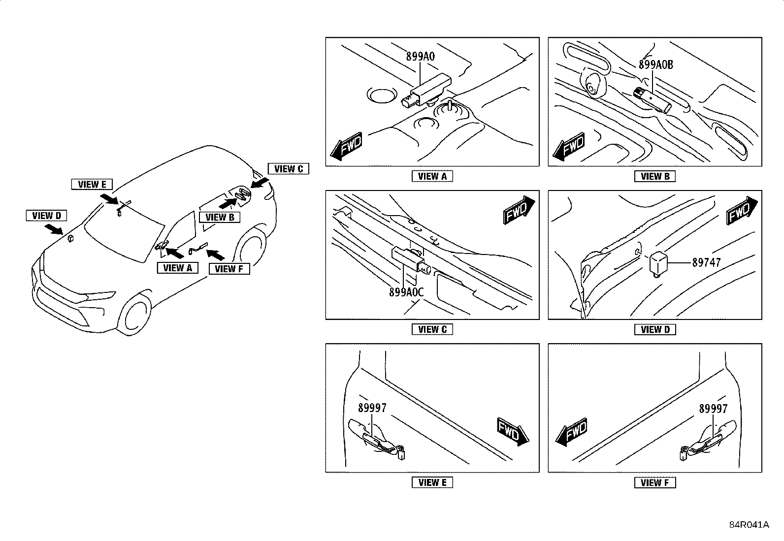 899A0-WC004 ANTENNA, ELECTRICAL KEY product image