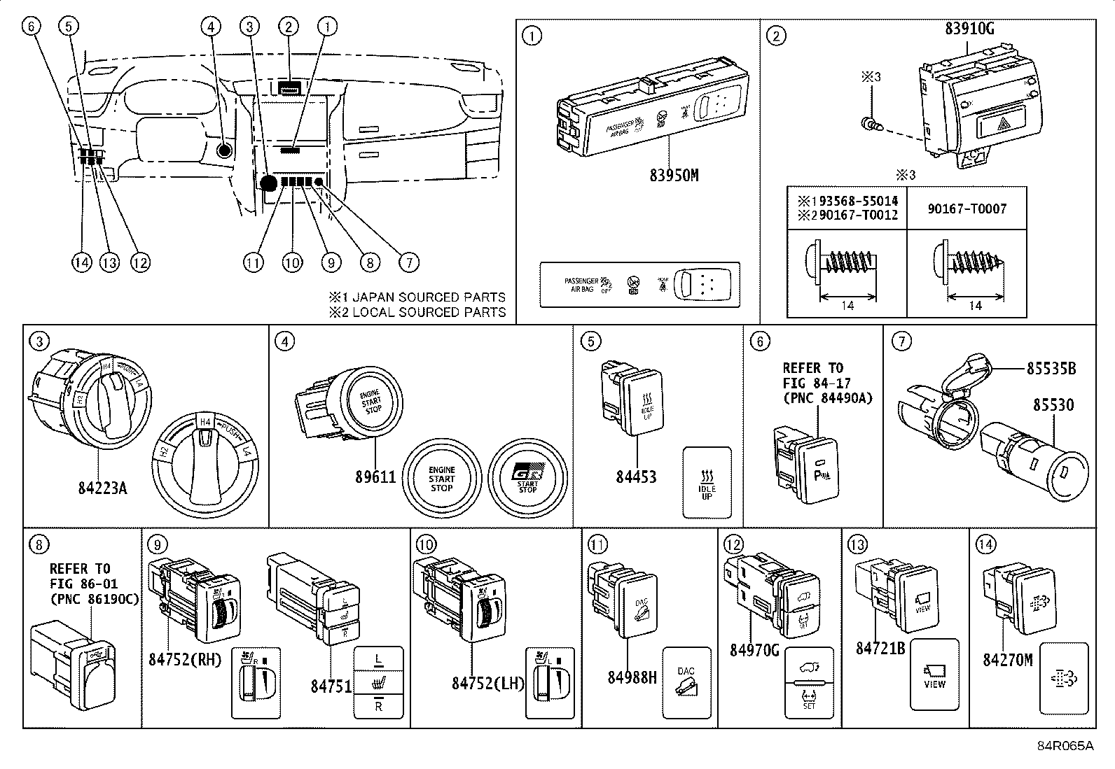 82662-0KA40 COVER, RELAY BLOCK, UPPER, NO.1 product image