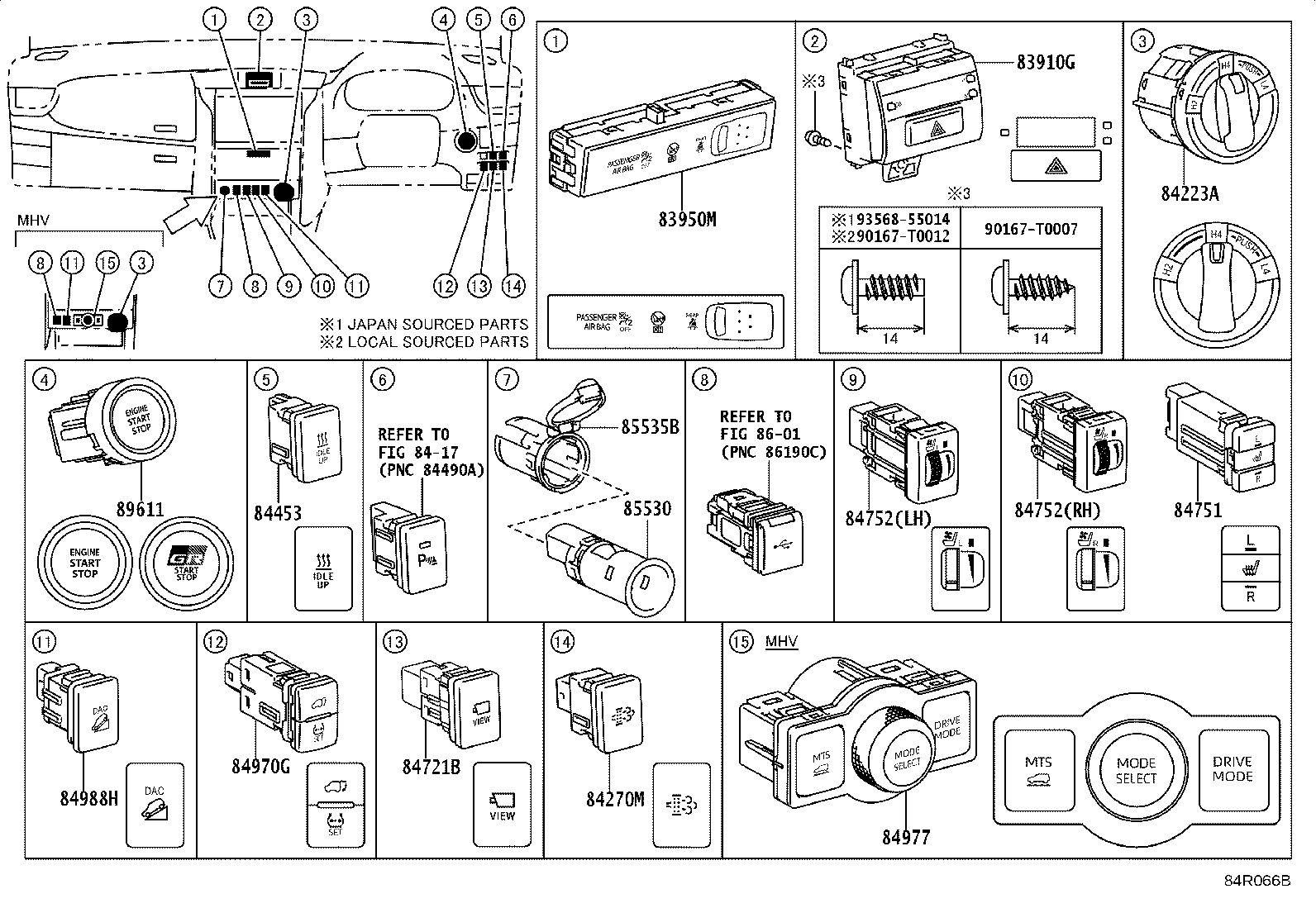82662-0KA40 COVER, RELAY BLOCK, UPPER, NO.1 product image