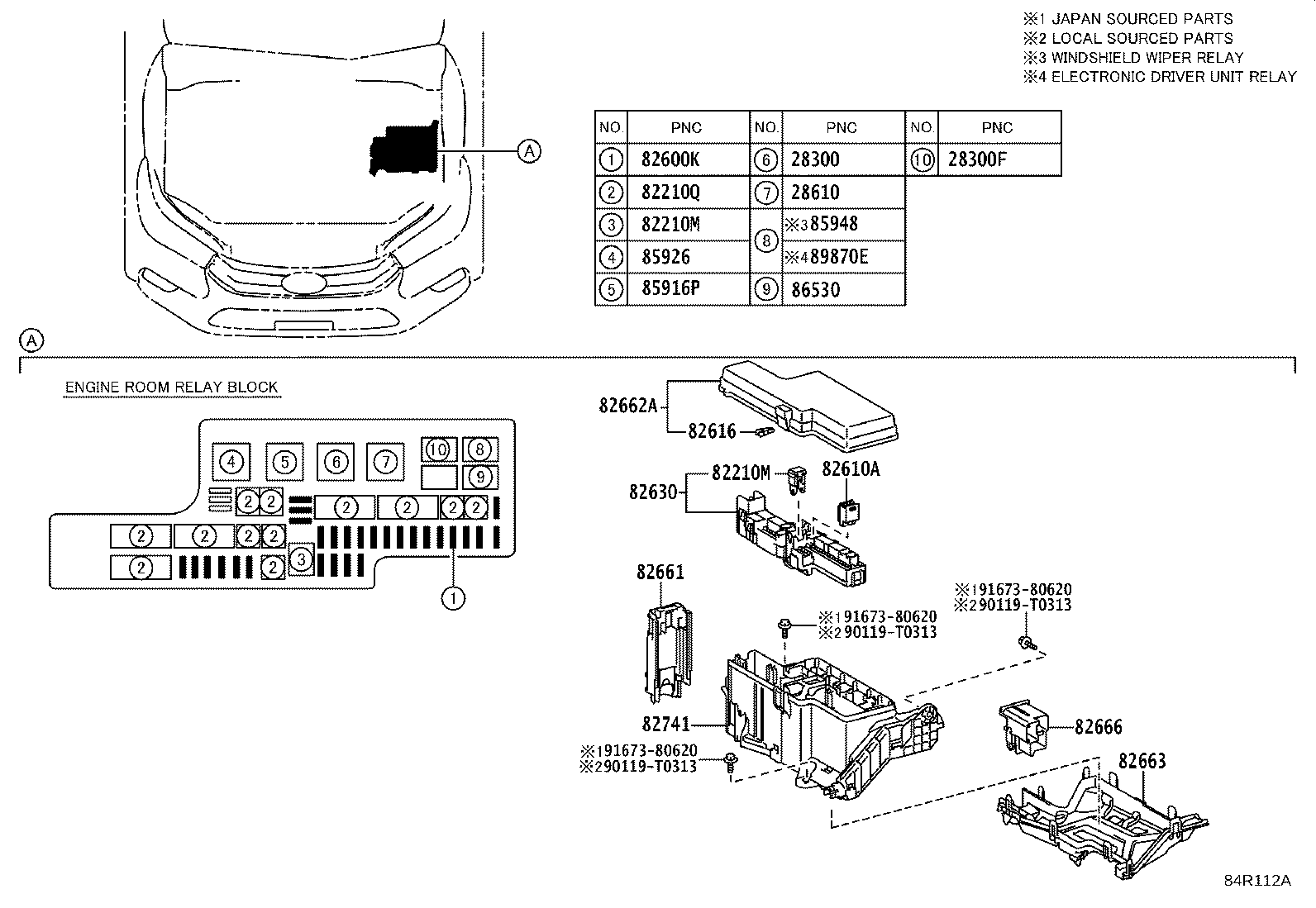 82662-0KA80 COVER, RELAY BLOCK, UPPER, NO.2 product image