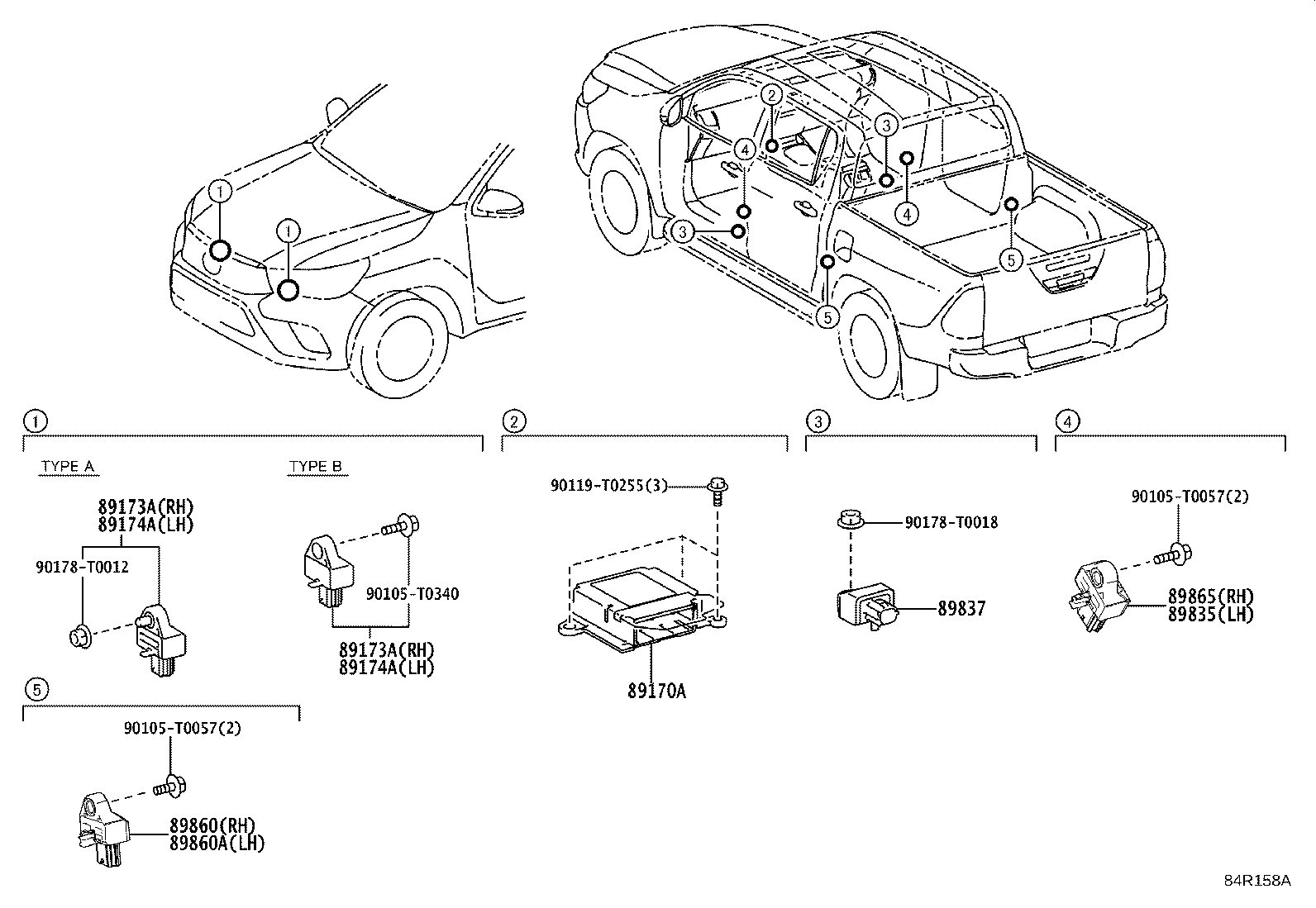89170-71080 COMPUTER ASSY, AIR BAG product image
