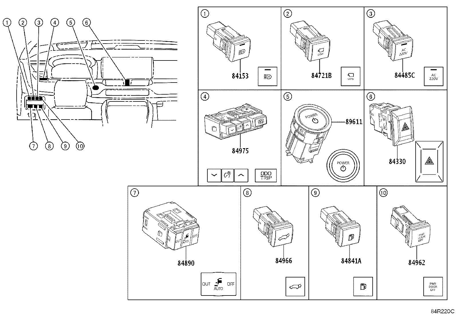 82610-40040 BLOCK ASSY, FUSE product image