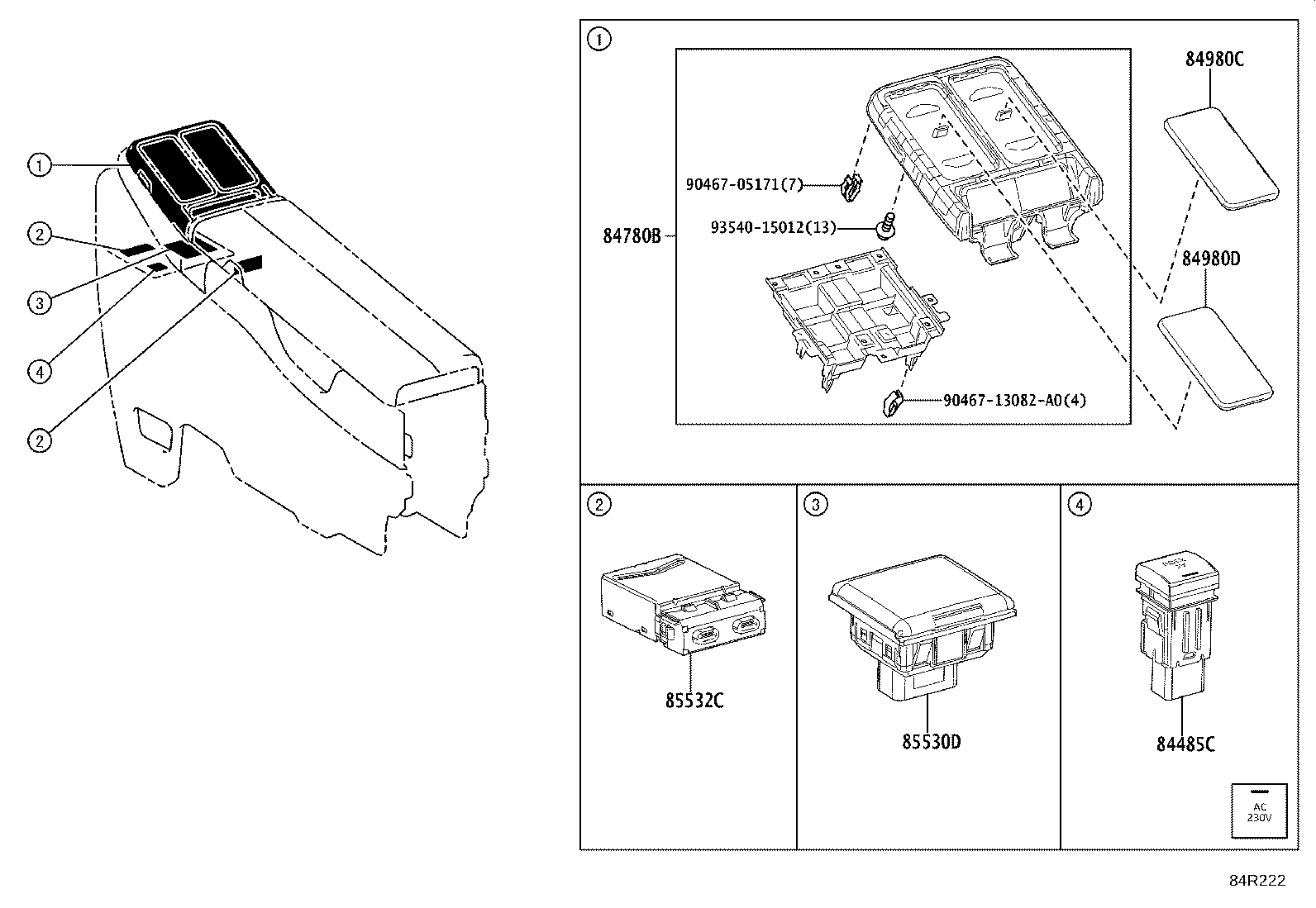 82610-40040 BLOCK ASSY, FUSE product image