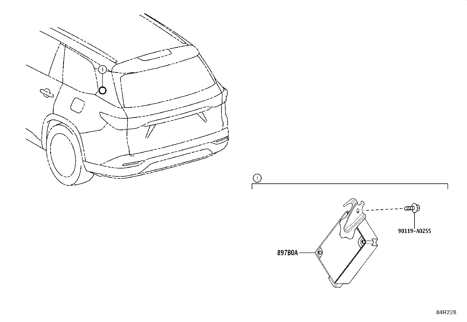 897B0-0E260 RECEIVER ASSY, ELECTRICAL KEY & TPMS product image