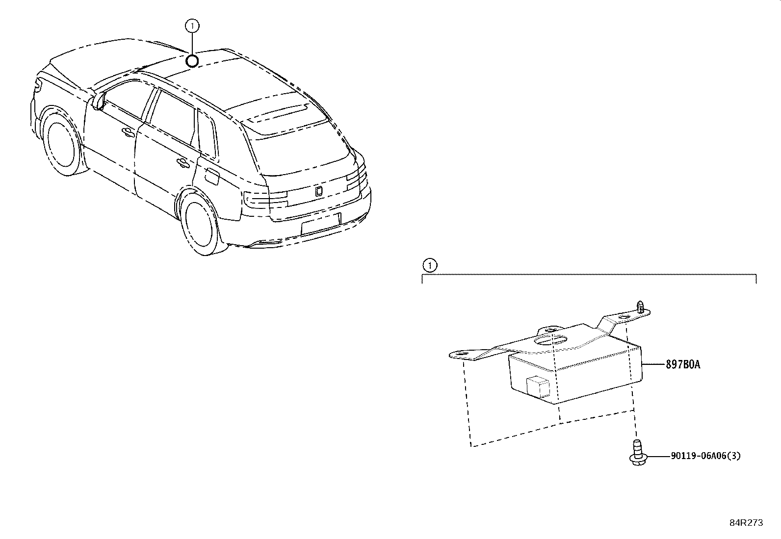 897B0-40030 RECEIVER ASSY, ELECTRICAL KEY & TPMS product image
