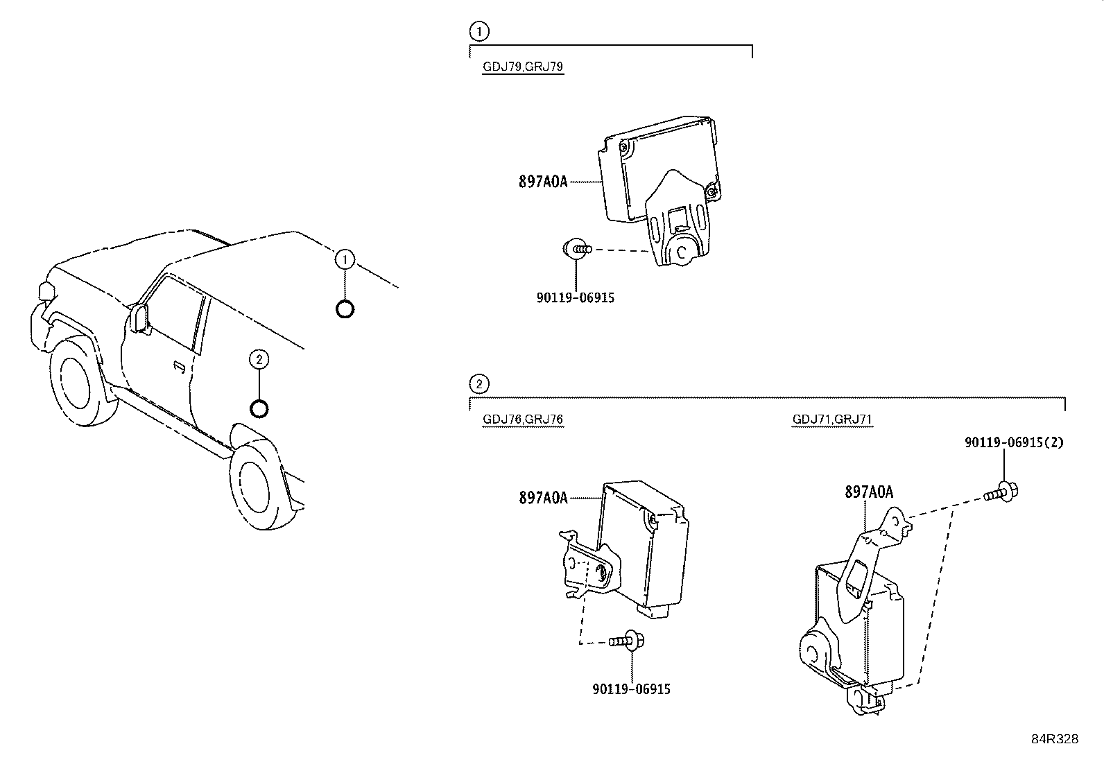 89760-60352 RECEIVER ASSY, TIRE PRESSURE MONITOR product image