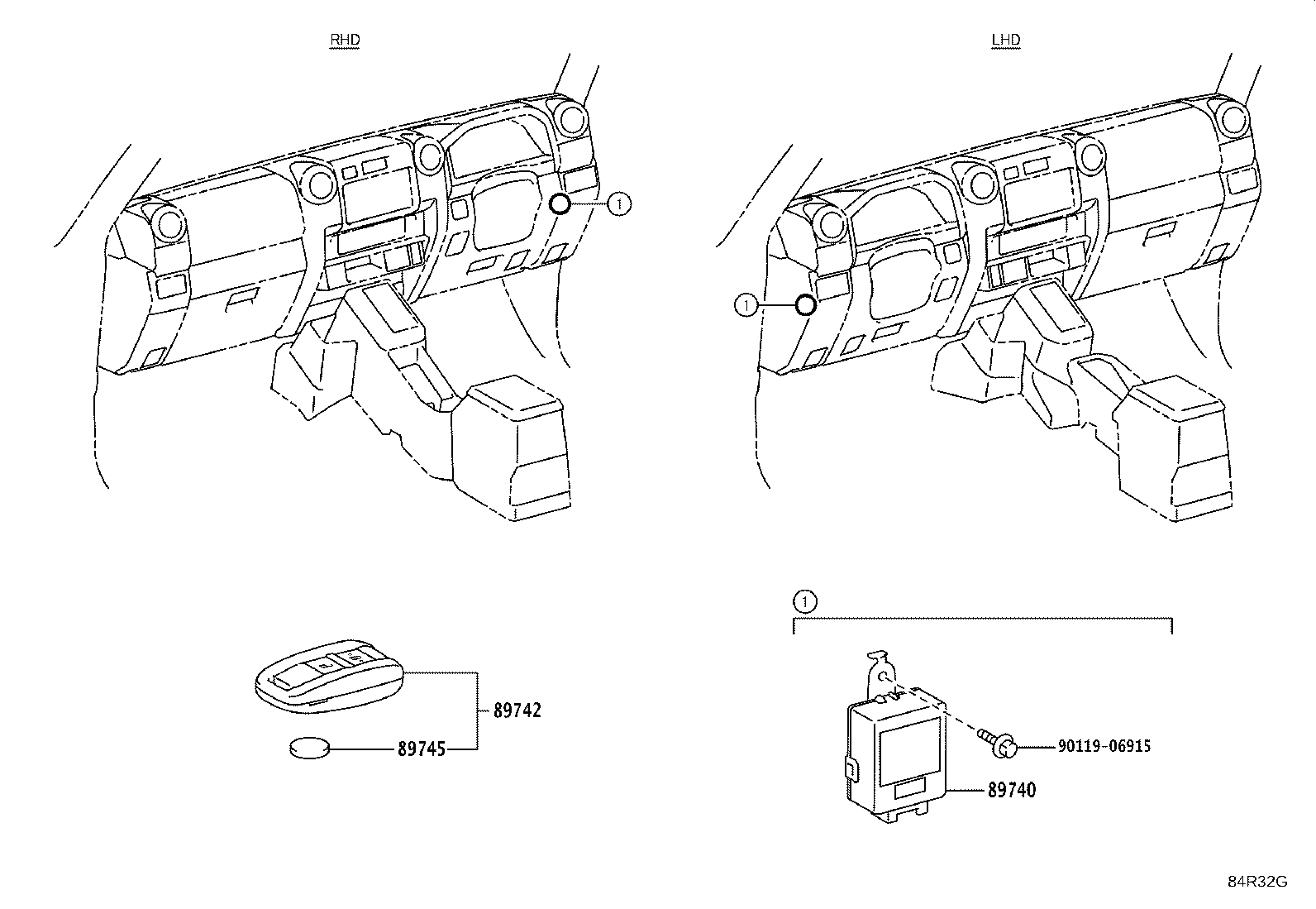 89740-60201 COMPUTER ASSY, DOOR CONTROL W/RECEIVER product image
