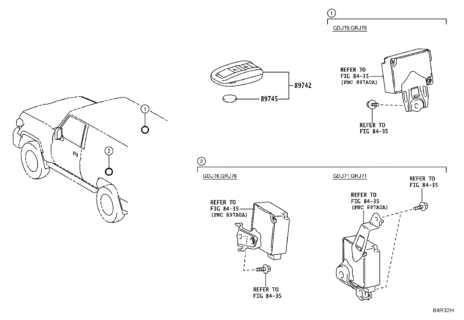 89740-60201 COMPUTER ASSY, DOOR CONTROL W/RECEIVER product image