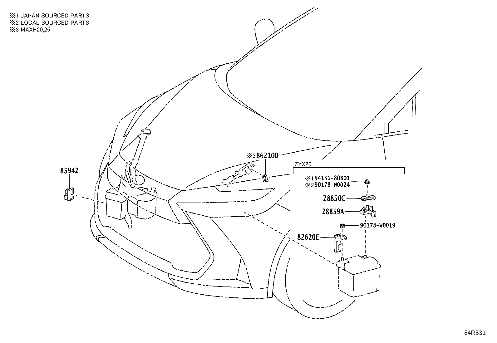 82670-10100 BLOCK ASSY, JUNCTION,  NO.1 product image
