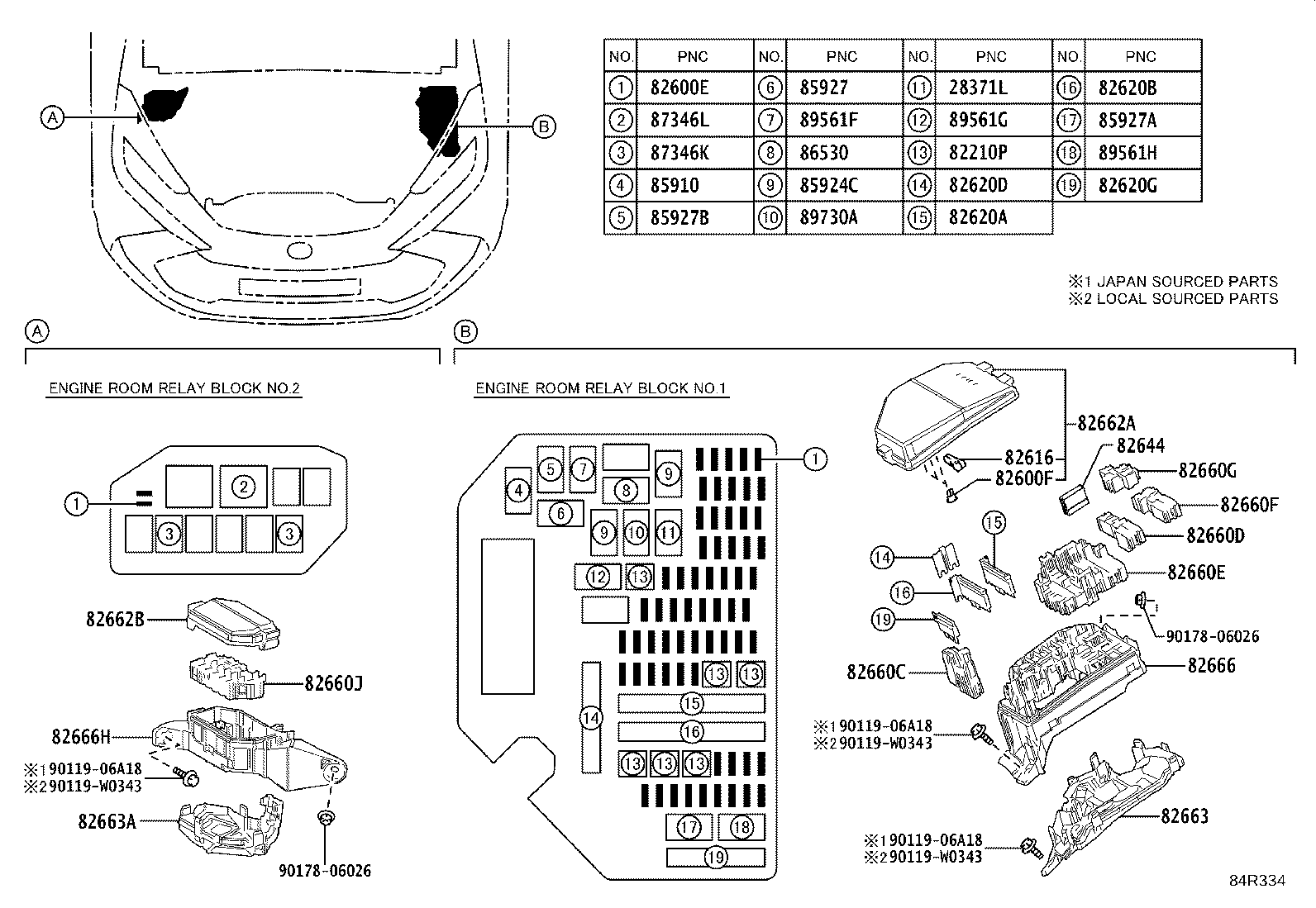 82670-10100 BLOCK ASSY, JUNCTION,  NO.1 product image