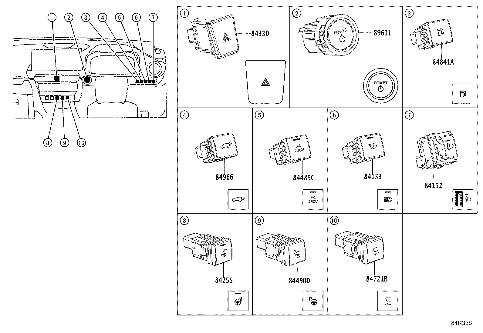 82670-10100 BLOCK ASSY, JUNCTION,  NO.1 product image