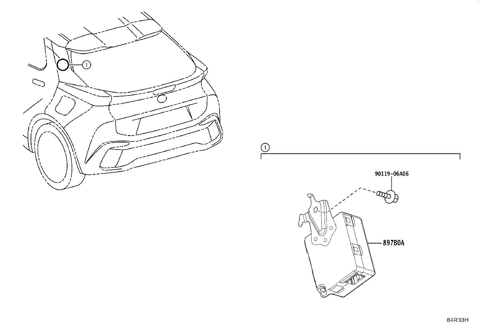 897B0-F4180 RECEIVER ASSY, ELECTRICAL KEY & TPMS product image