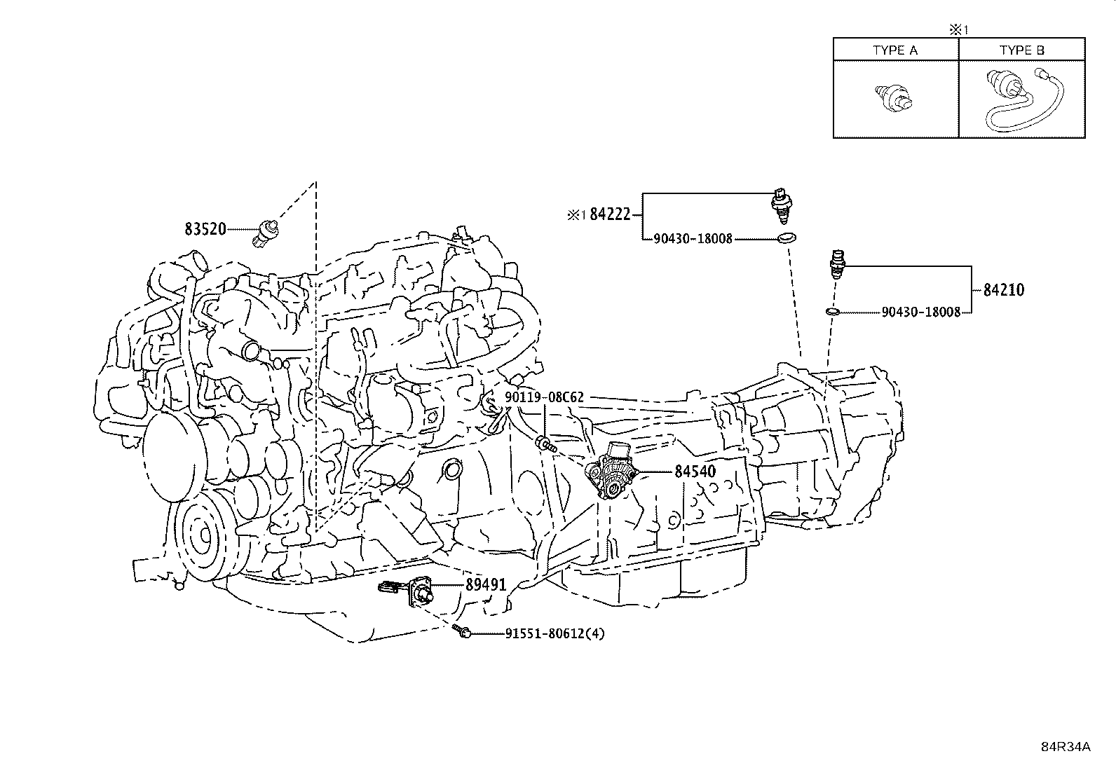8946A-60310 BRACKET, SENSOR, NO.2 product image