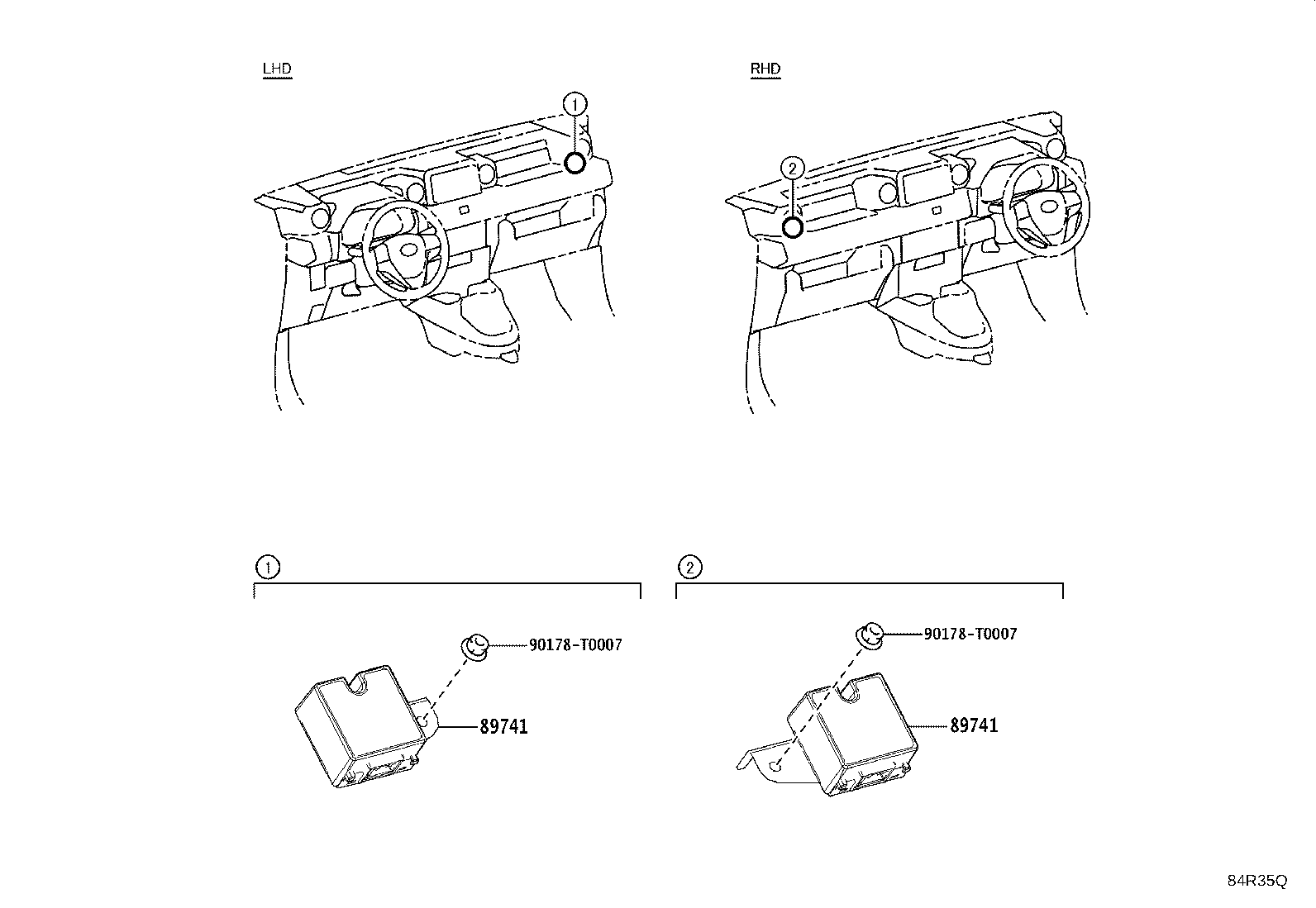89741-0K520 RECEIVER, DOOR CONTROL product image