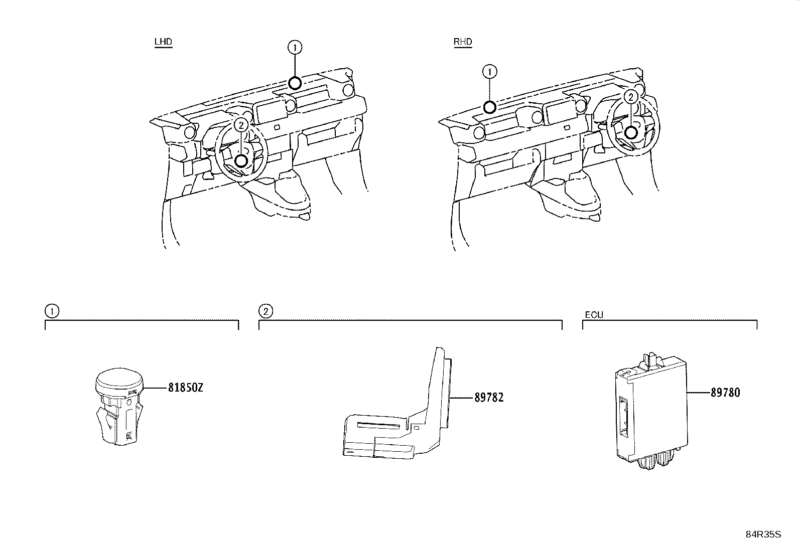 89780-0K160 COMPUTER ASSY, TRANSPONDER KEY product image