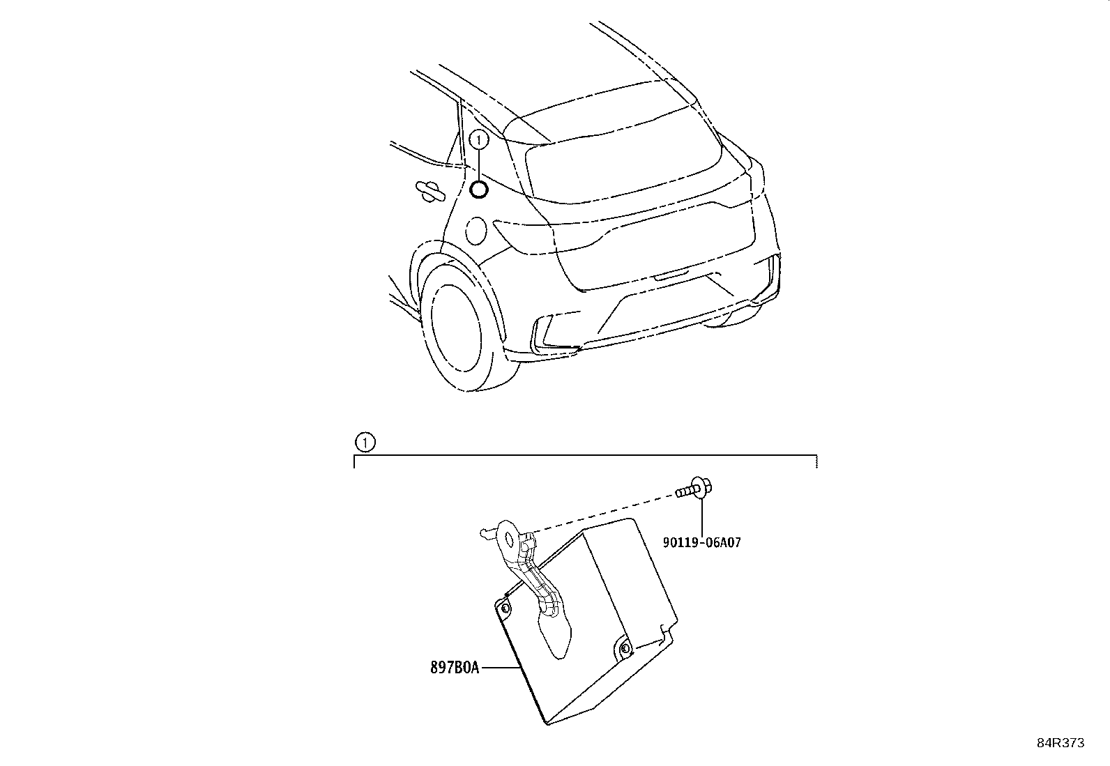 897B0-52190 RECEIVER ASSY, ELECTRICAL KEY & TPMS product image