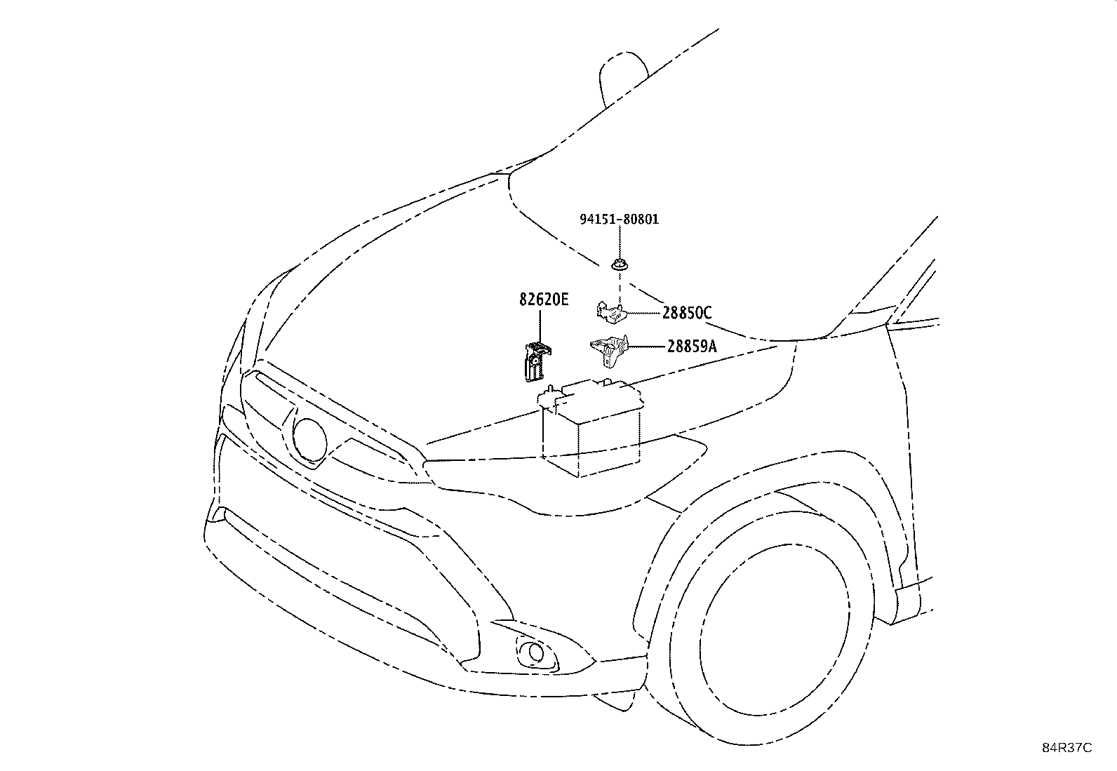 82730-16170 BLOCK ASSY, INSTRUMENT PANEL JUNCTION product image