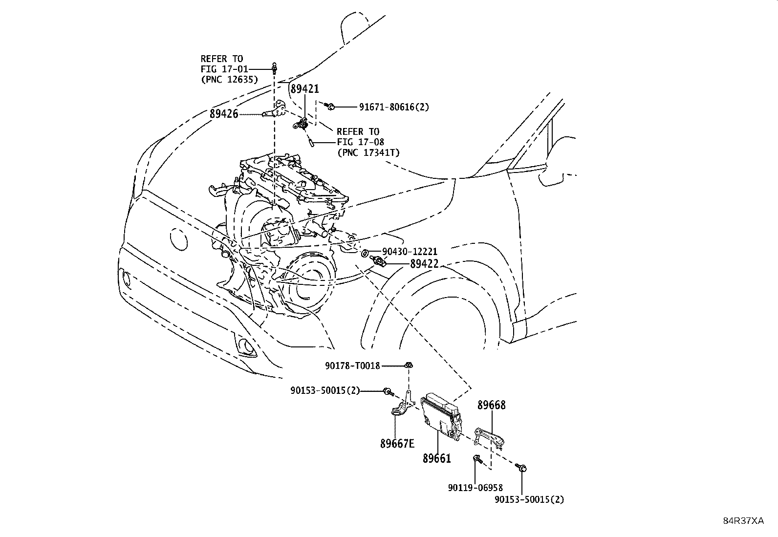 89661-0A420 COMPUTER, ENGINE CONTROL product image
