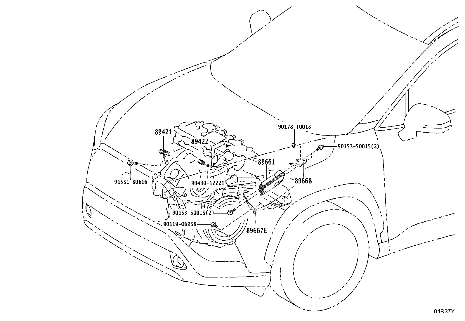 89661-0A420 COMPUTER, ENGINE CONTROL product image