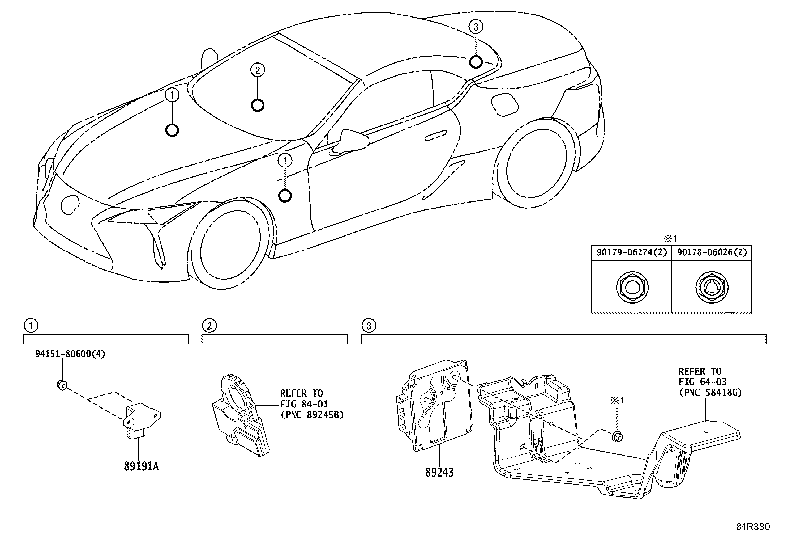 89243-11070 COMPUTER, ABSORBER CONTROL product image