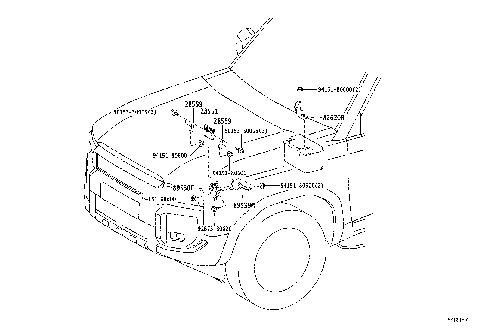 81985-60090 RELAY, TOWING CONVERTER product image