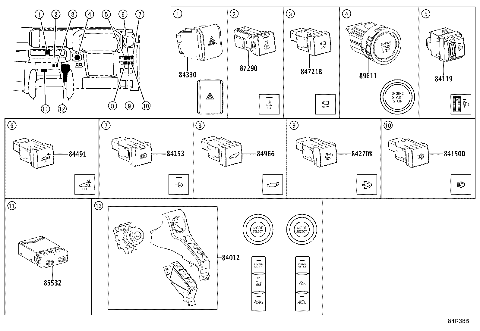 81985-60090 RELAY, TOWING CONVERTER product image