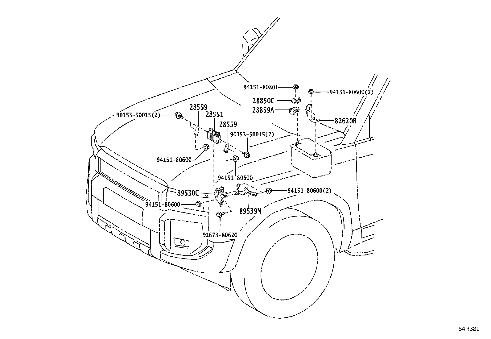 82610-60200 BLOCK ASSY, FUSE product image
