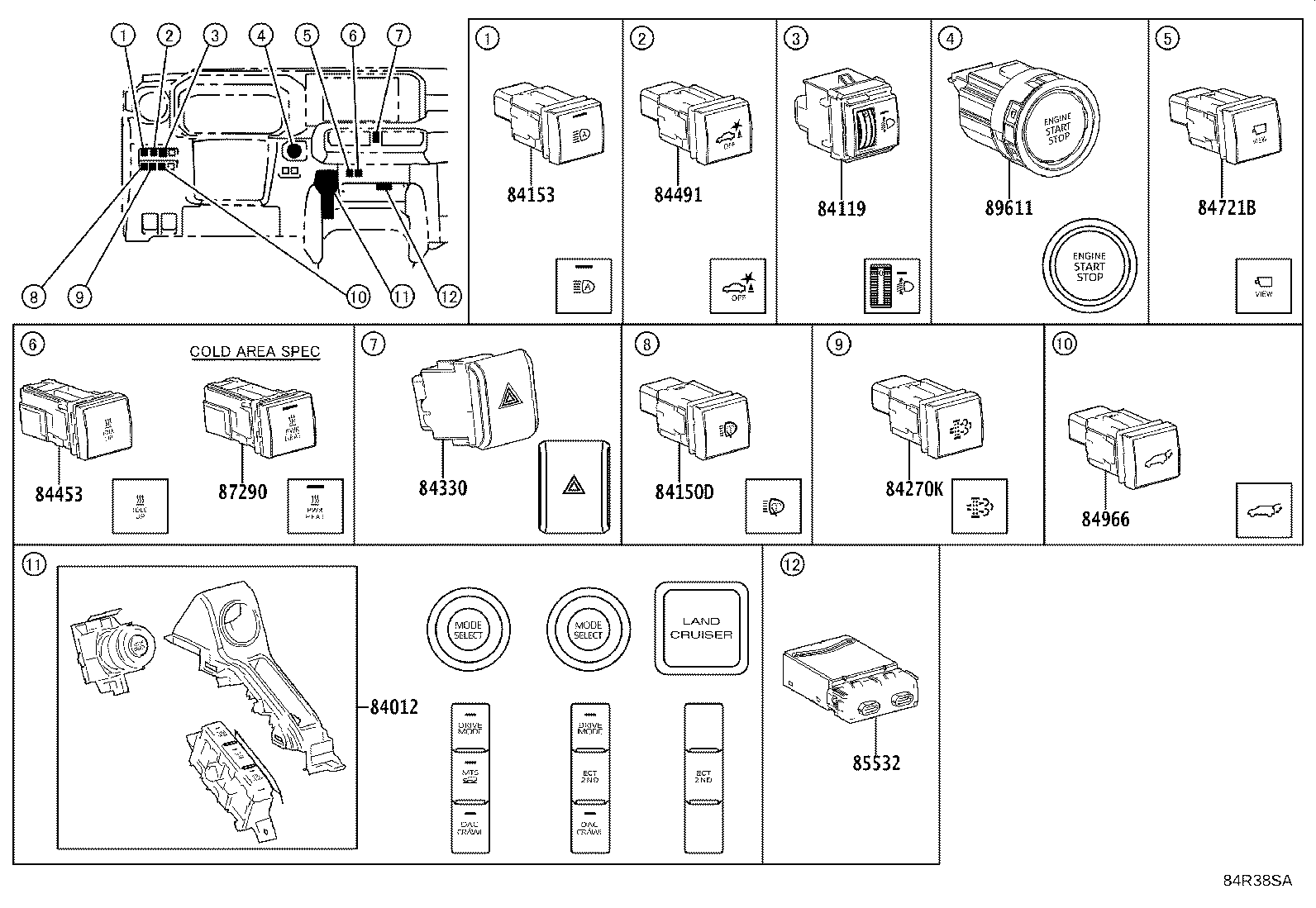 82610-60200 BLOCK ASSY, FUSE product image
