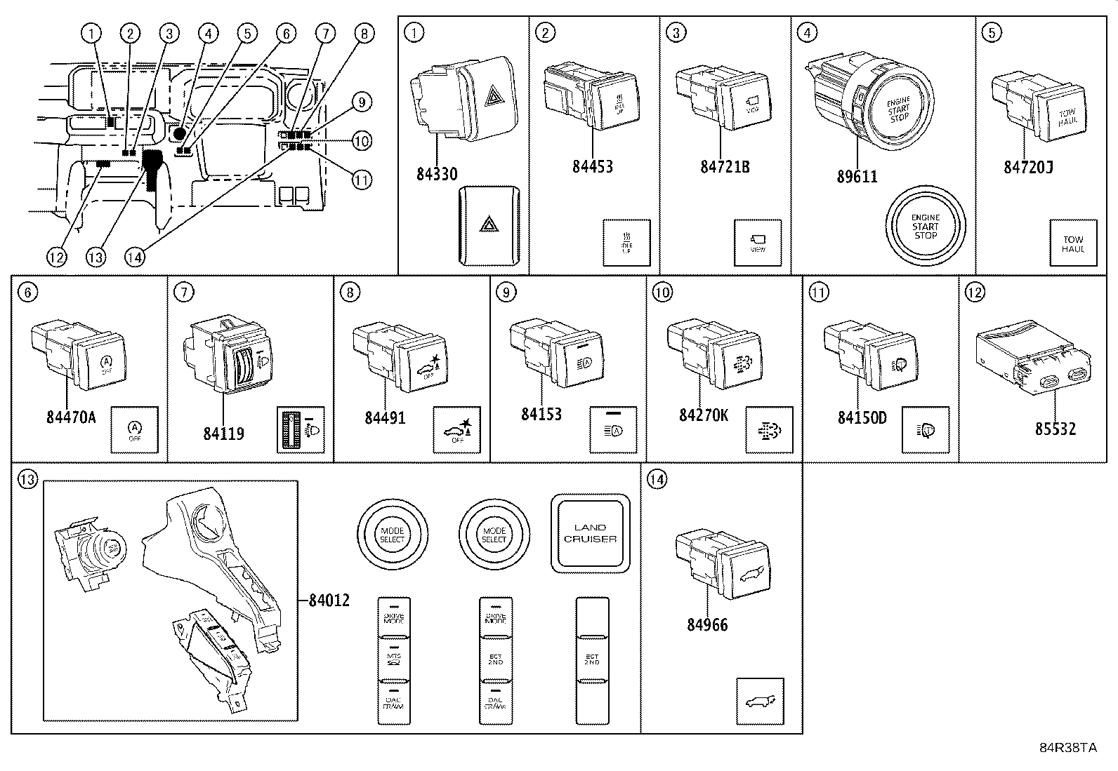 82610-60200 BLOCK ASSY, FUSE product image