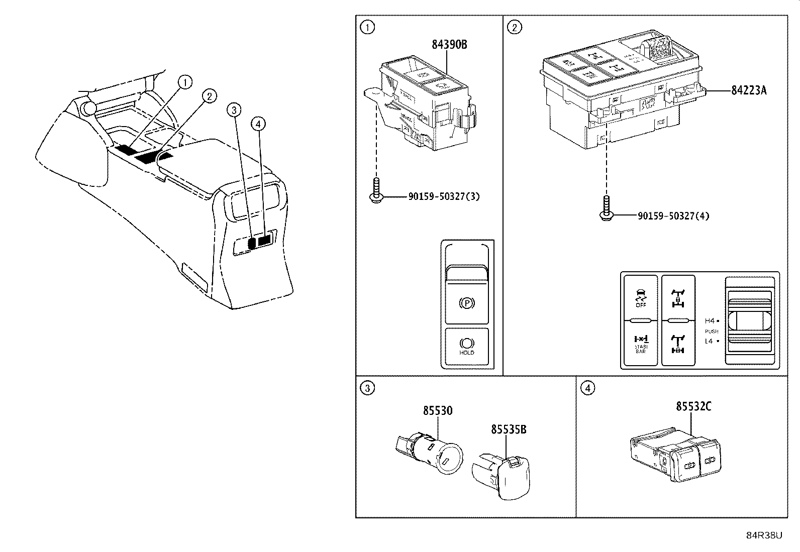 82610-60200 BLOCK ASSY, FUSE product image