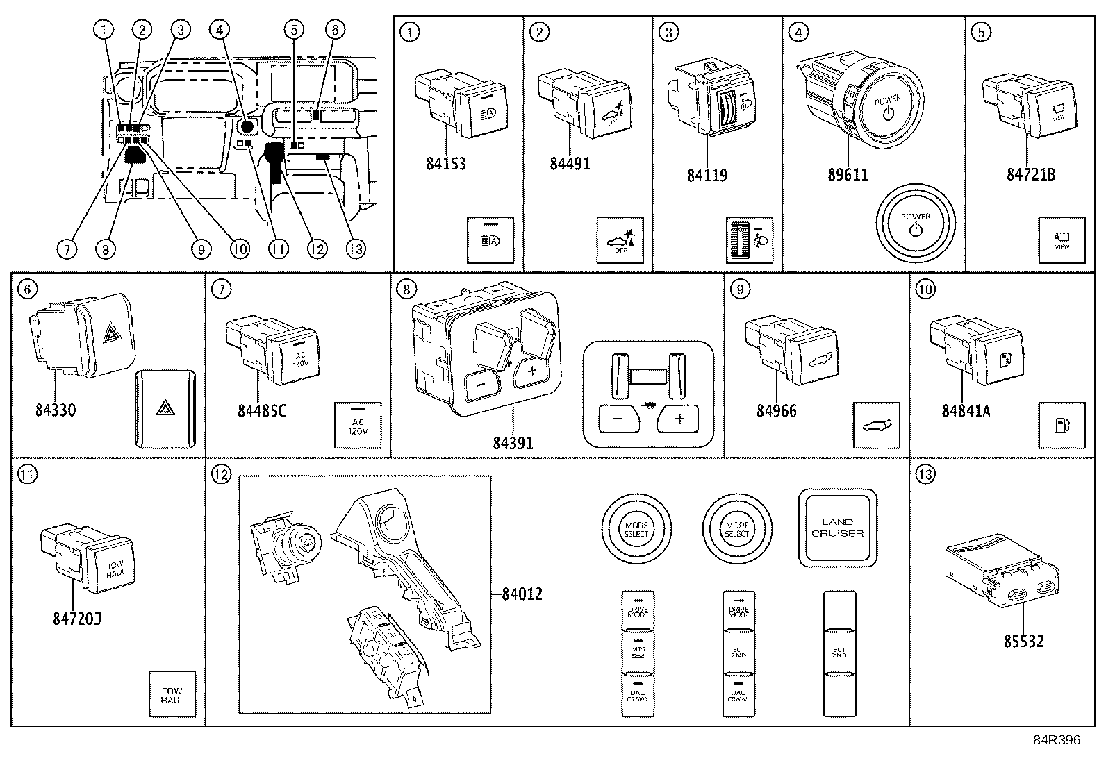 89710-60280 COMPUTER ASSY, POSITION CONTROL product image