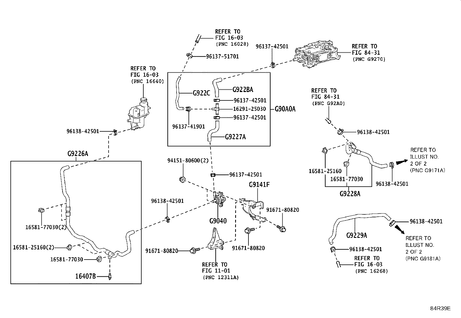 16575-V2020 BRACKET, WATER HOSE CLAMP, NO.1 product image