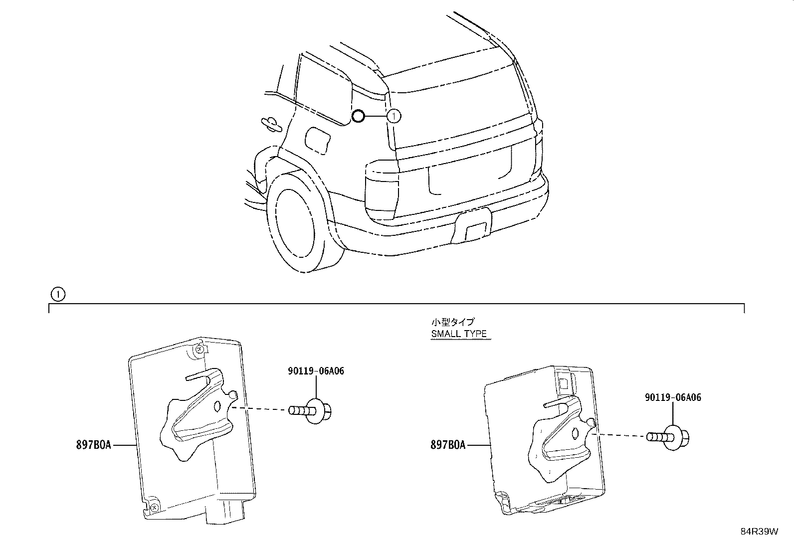 897B0-60440 RECEIVER ASSY, ELECTRICAL KEY & TPMS product image