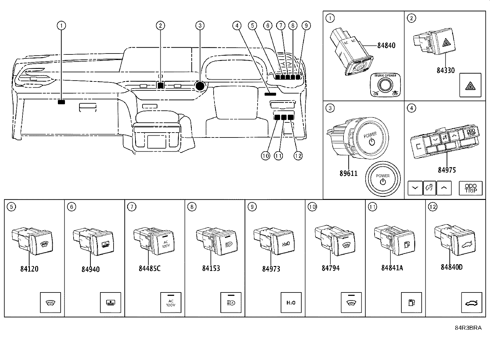 8946A-30060 BRACKET, WIRING HARNESS CLAMP, NO.2 product image