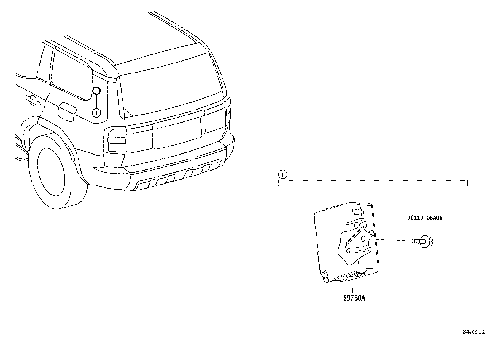 897B0-60480 RECEIVER ASSY, ELECTRICAL KEY & TPMS product image