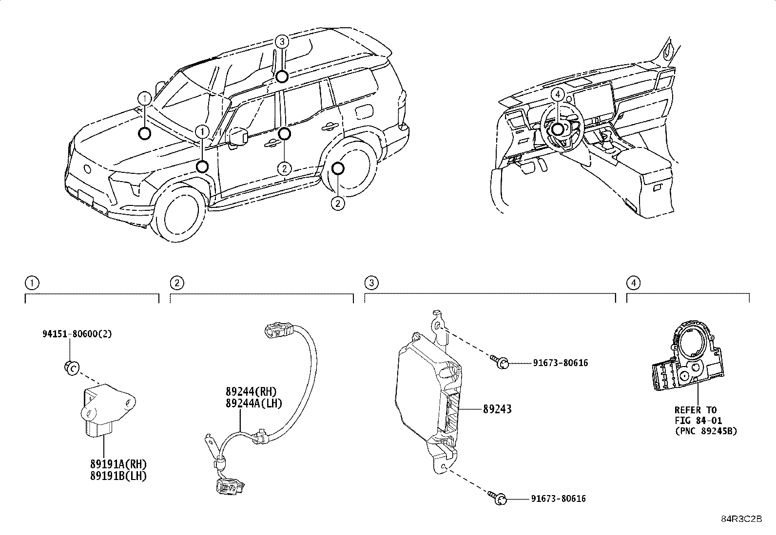 Toyota 89243-60070 COMPUTER, ABSORBER CONTROL