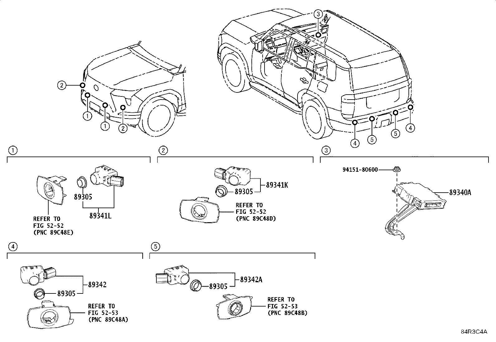 Toyota 89341-K0060-L8 SENSOR, ULTRASONIC, FRONT CORNER